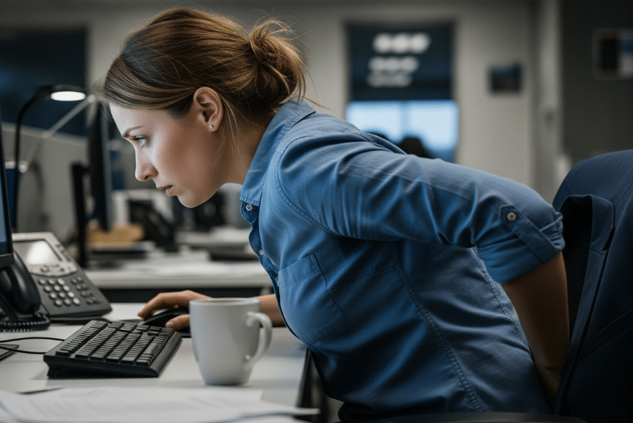 Poor posture causes of herniated discs in Yorktown VA