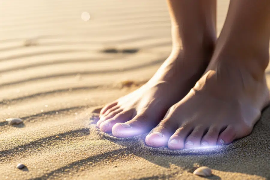 Numb feet caused by herniated disc nerve compression