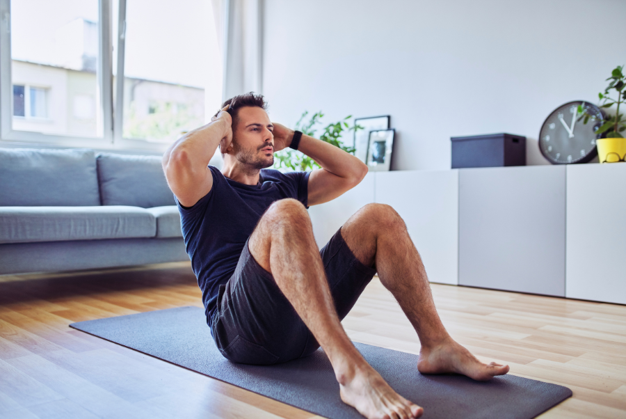 Core strengthening exercise for herniated disc recovery