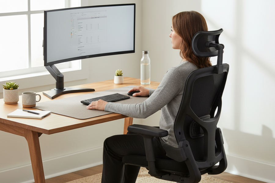 Proper sitting posture for herniated disc recovery