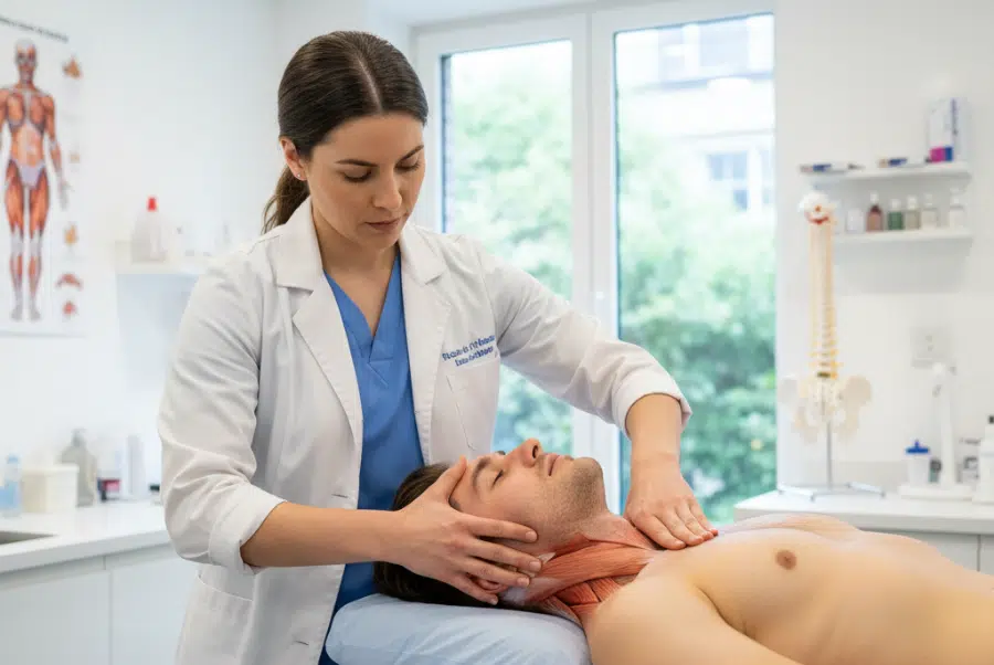 Soft tissue therapy for muscle tension treatment for whiplash injuries Yorktown VA