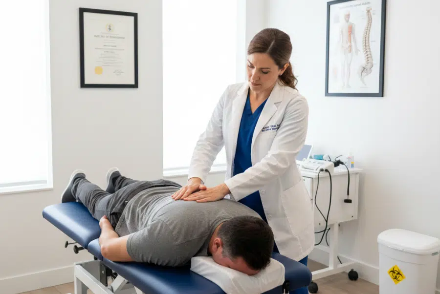 Gentle chiropractic adjustment for natural pain relief without medication