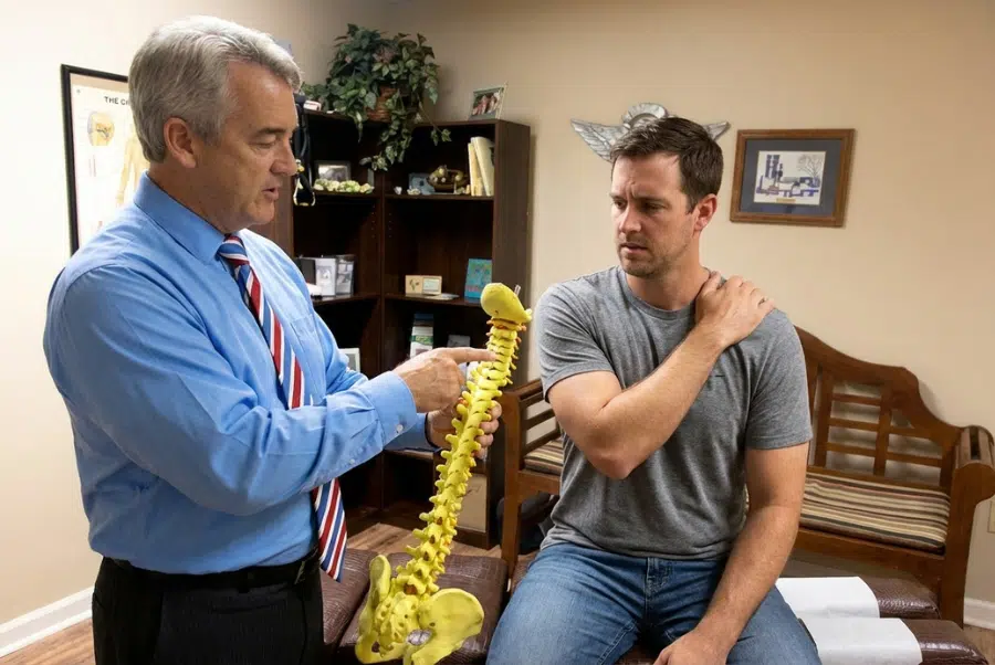 shoulder pain chiropractor consultation Yorktown VA
